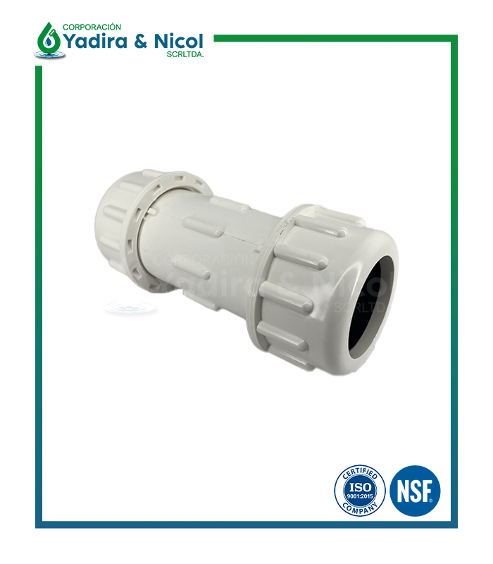 ACOPLE BLANCO A PRESIÓN PVC ERA