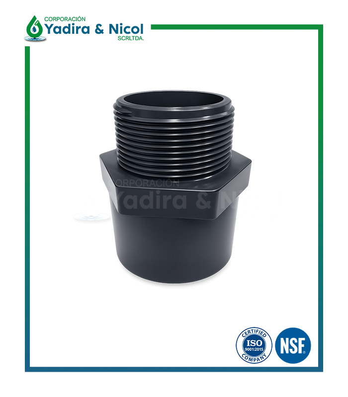 ADAPTADOR ROSCA HEMBRA – ROSCA MACHO PVC LD
