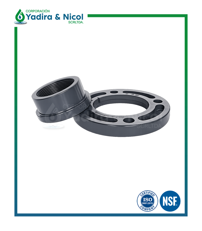 BRIDA LOCA CON ROSCA PVC LD
