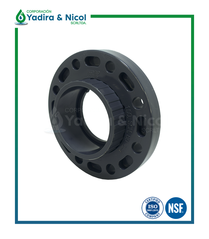 BRIDA LOCA A PRESIÓN PVC SCH-80 ERA