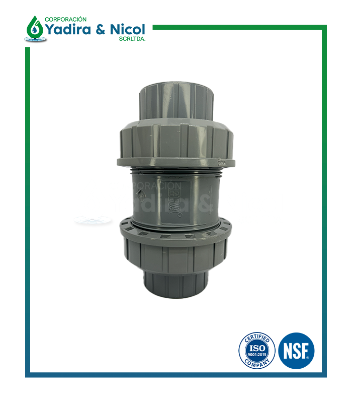 CHECK CON DOBLE UNIVERSAL CON ROSCA CPVC SCH-80 ERA
