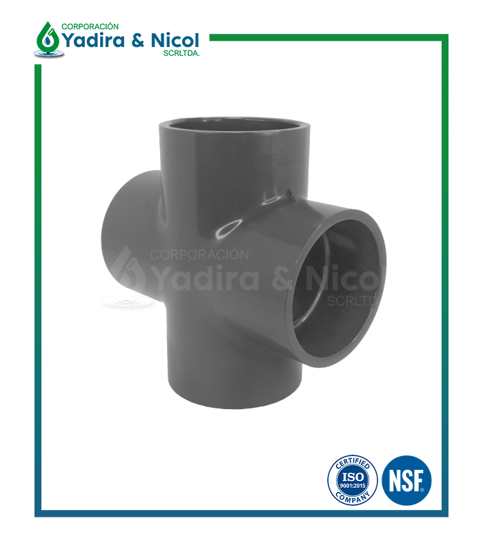 CRUZ A PRESIÓN PVC SCH-40 LESSO