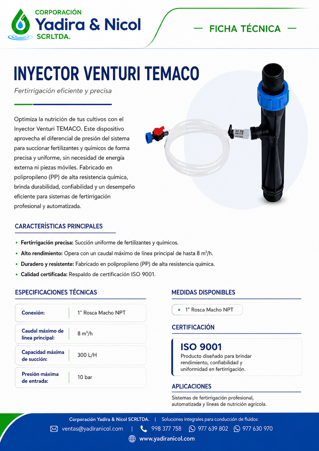 INYECTOR VENTURI TEMACO