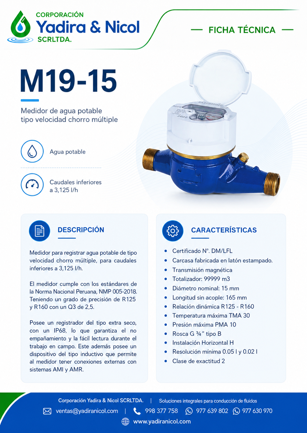 MEDIDOR 1/2″ CHORRO MULTIPLE BOSS