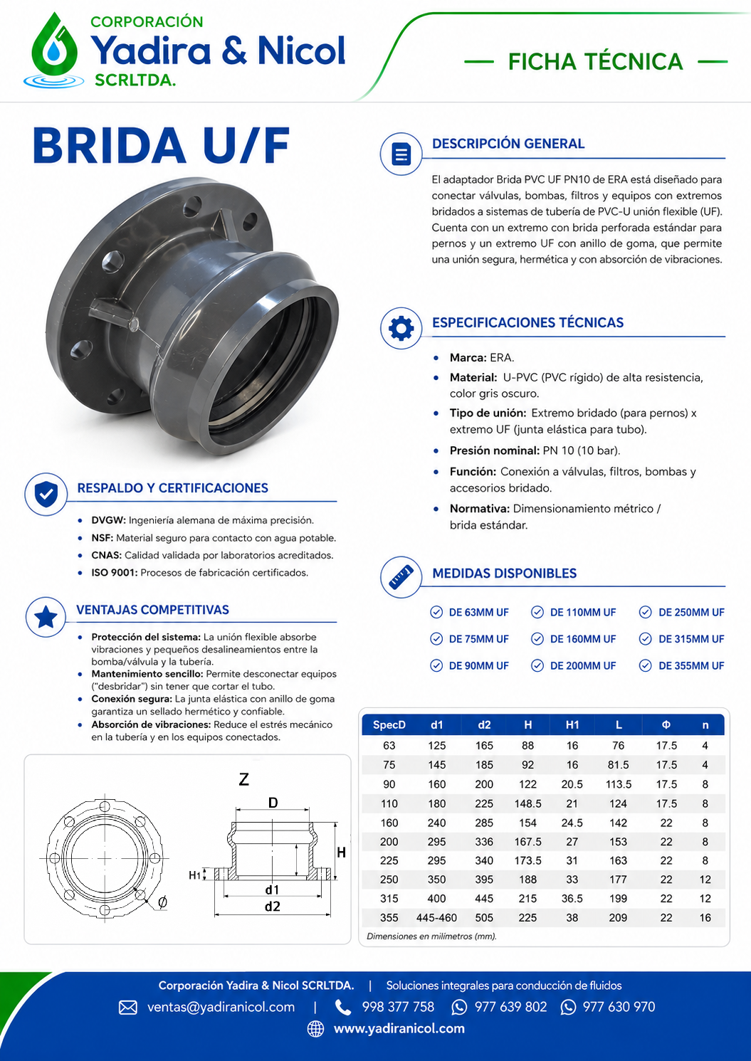 BRIDA PVC UF ERA