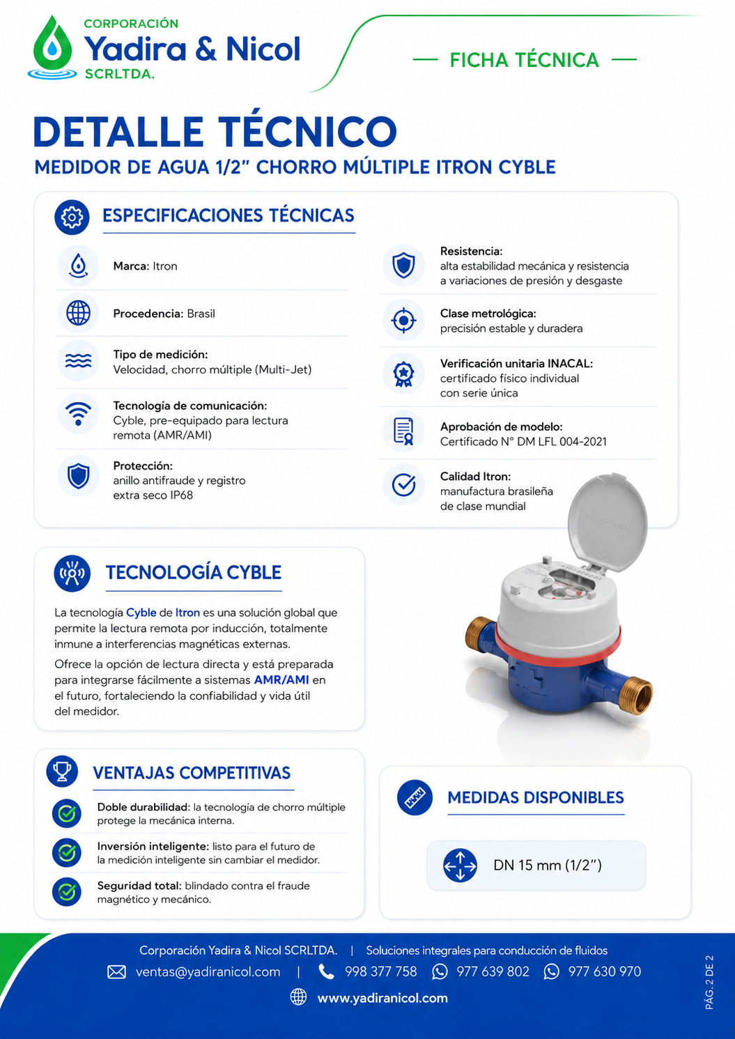 MEDIDOR 1/2″ CHORRO MULTIPLE FLODIS
