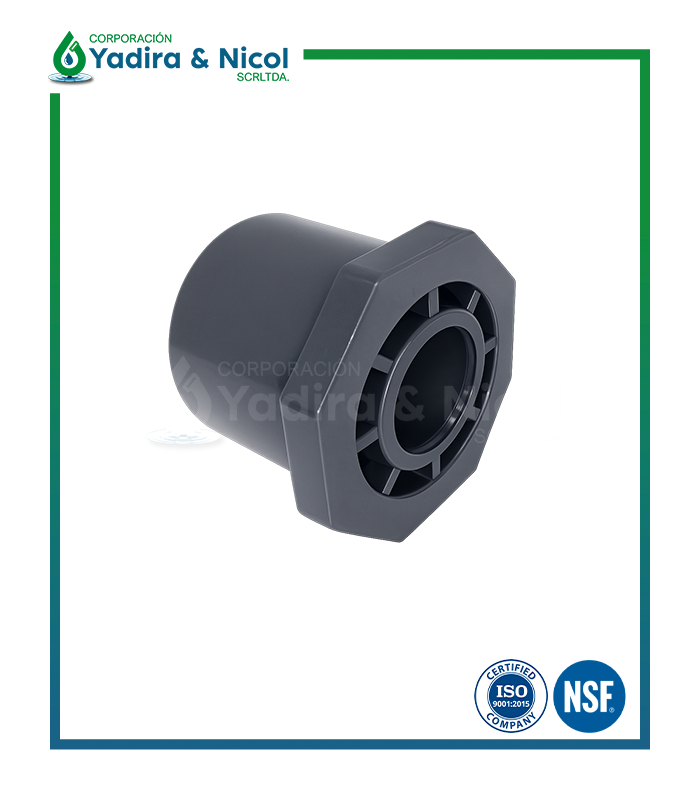 REDUCCIÓN BUGEN A PRESIÓN PVC SCH-80 SH-DFP