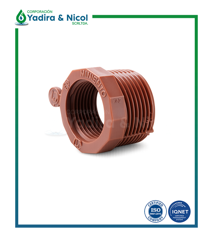 REDUCCIÓN BUSHING CON ROSCA HIDRO PPH IPS