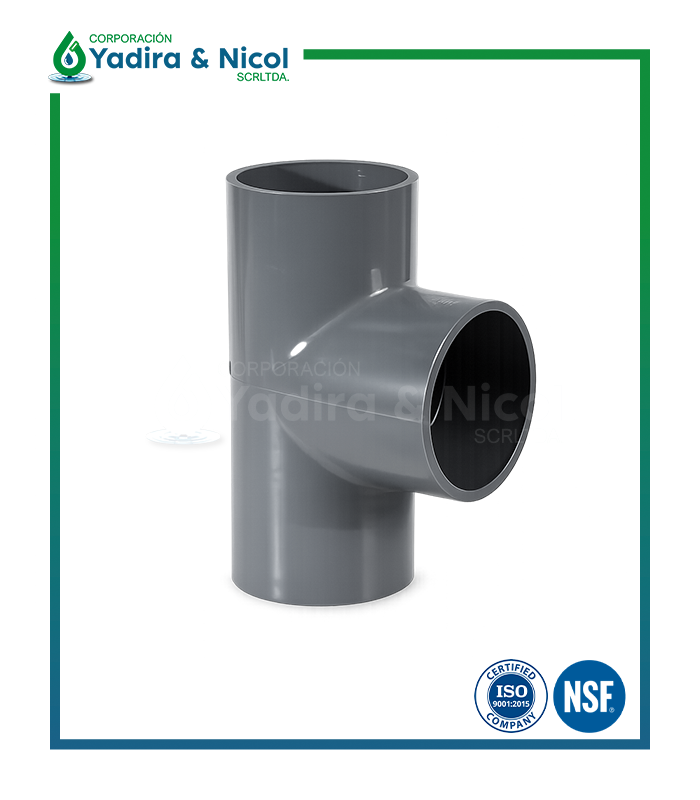 TEE A PRESIÓN PVC SCH-40 ERA