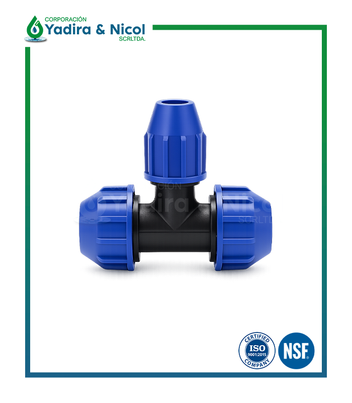 TEE REDUCCIÓN HDPE MANGUERA LESSOTEE REDUCCIÓN HDPE MANGUERA LESSO