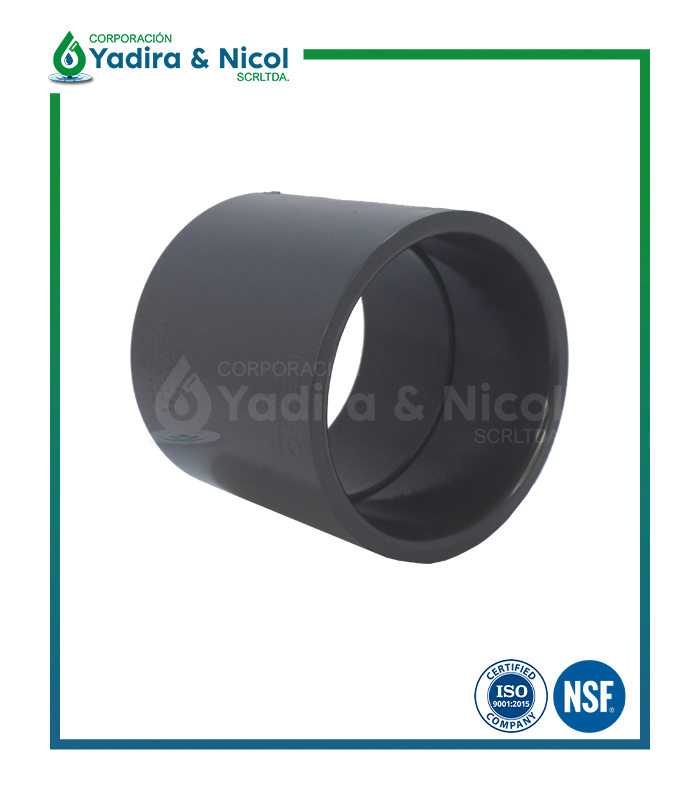 UNIÓN SIMPLE A PRESIÓN PVC SCH-80 LESSO
