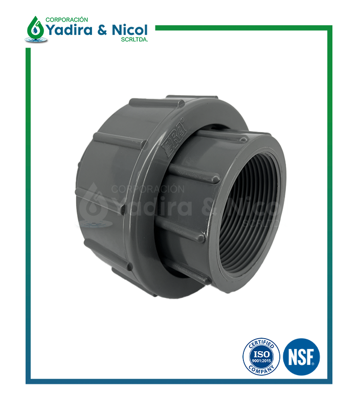 UNIÓN UNIVERSAL CON ROSCA PVC SCH-40 ERA