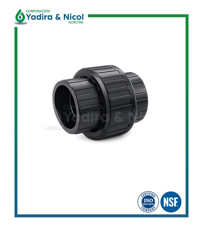 UNIÓN UNIVERSAL GRIS A PRESIÓN PVC SH-DFP
